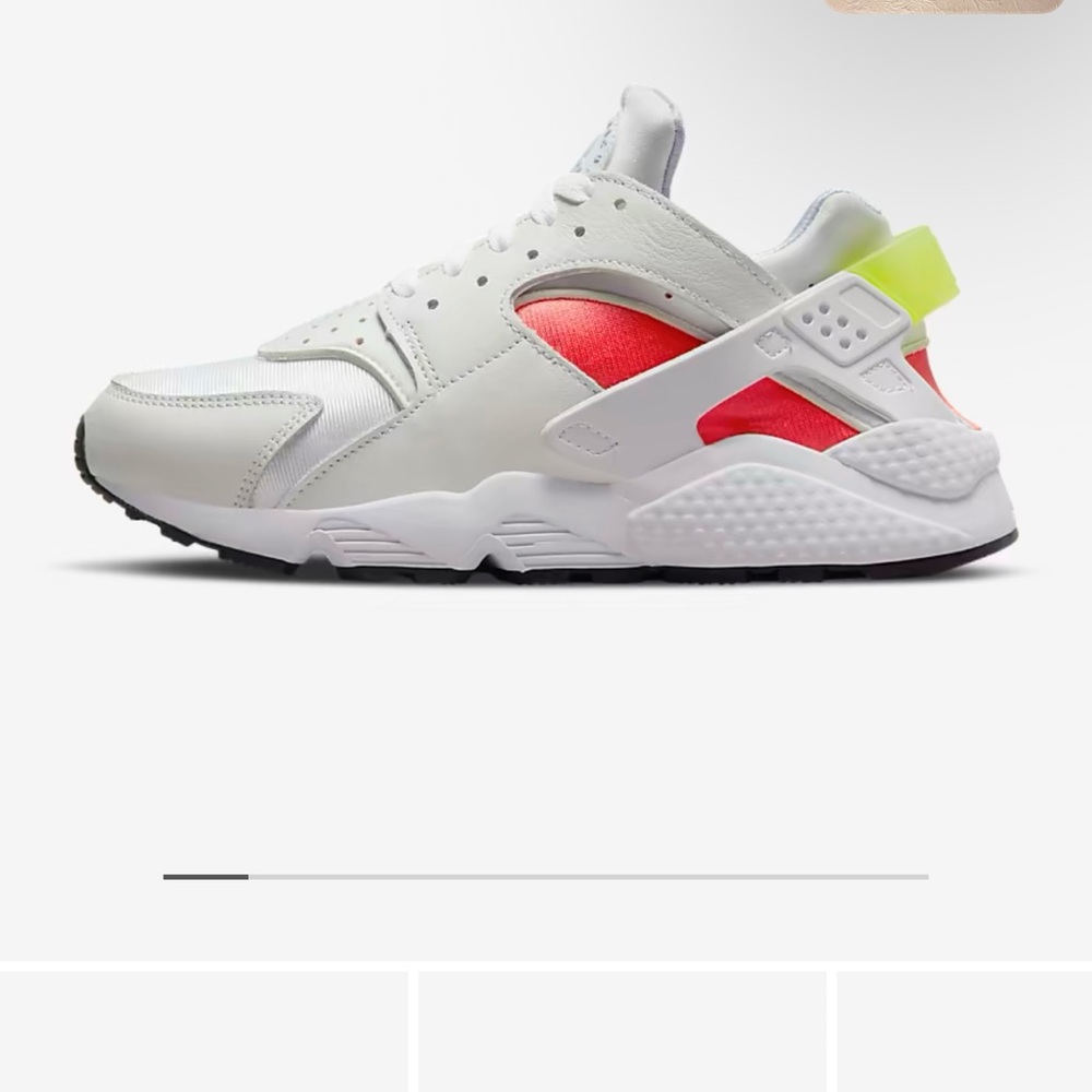 Kids White and Red Sneakers